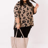 Big Dreams Leopard Shift Top In Mocha Curves Image - 1
