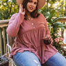 BFF Bond Babydoll Top in Aurora Red   Curves Image - 1