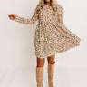 Running Wild Leopard Dress in Iced Latte Image - 1