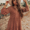 Wine Tasting in Napa Shift Dress in Rust Image - 1