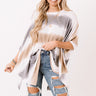 Gather Around Tie Dye Shift Top In Dark Grey Image - 1