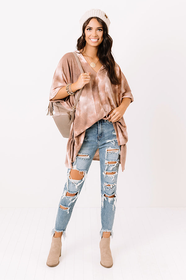 Seconds Until Sundown Tie Dye Shift Top Image - 2