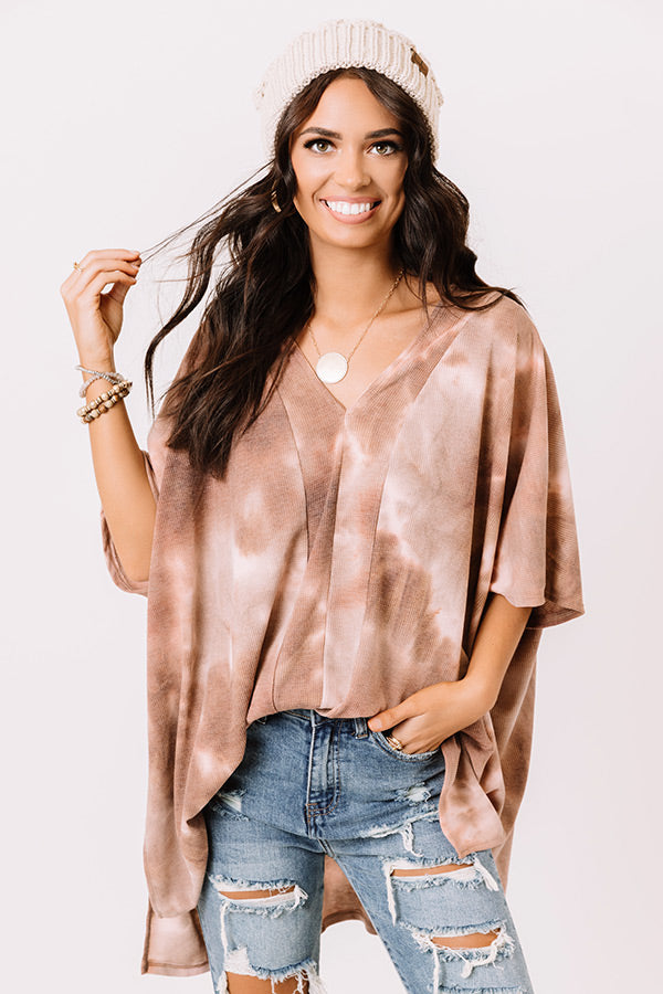 Seconds Until Sundown Tie Dye Shift Top Image - 1