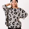 Big Dreams Leopard Shift Top In Grey Image - 1