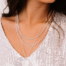 Next Chapter Layered Necklace In Silver Image - 1