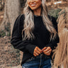 European Holiday Sweater Top in Black Image - 1