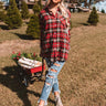 Brulee Babe Flannel Top In Red Image - 1