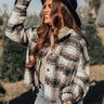 Peppermint Crush Flannel Top In Black Image - 1