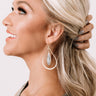 Pinot Kind Of Night Semi Precious Earrings In Grey Image - 1