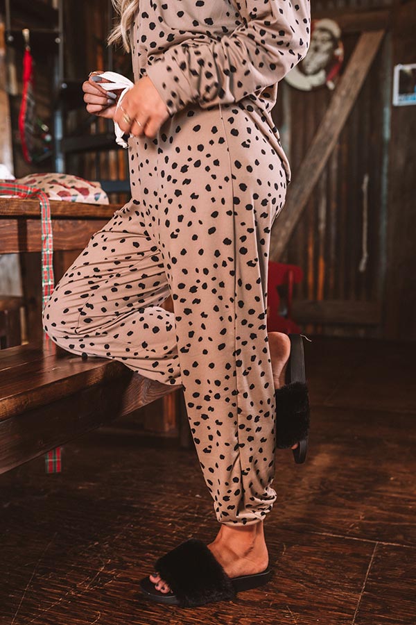 Movie Night In Leopard Joggers Image - 3