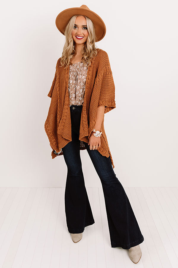 On My Wishlist Knit Poncho