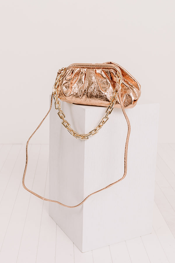 Uptown Brunch Crossbody In Gold