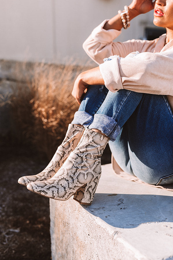 Steve Madden Ragan Snake Print Boot