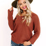 Beyond Today Shift Sweater In Rustic Rose Image - 1