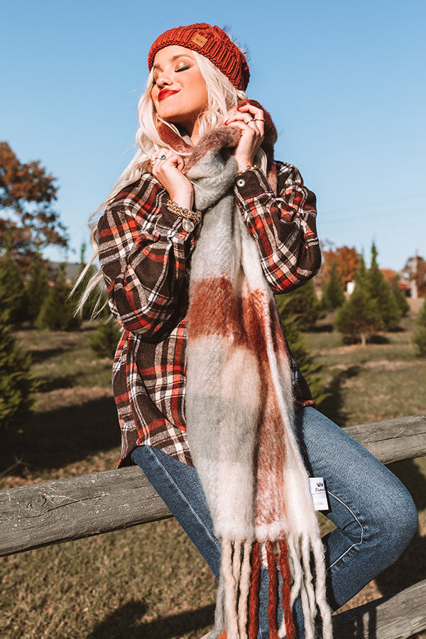 Next Chapter Plaid Scarf Image - 1