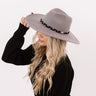 Woodland Whispers Wool Fedora In Grey Image - 1