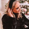 Wrapped In Velvet Headband In Green Image - 1
