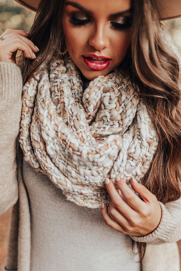 Closer To Cuddles Infinity Knit Scarf Image - 2