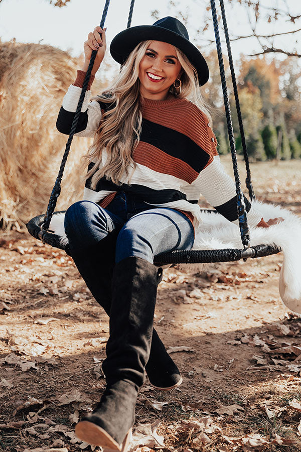 Fireside Delight Stripe Sweater