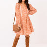 Central Park Views Leopard Shift Dress In Rust Image - 1