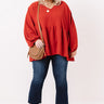 Honor And Love Shift Top In Rust   Curves Image - 1