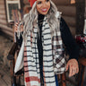 Warming Up Plaid Scarf in Ivory Image - 1