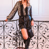 Chic And Showstopping Snake Print Bodysuit in Black Image - 1