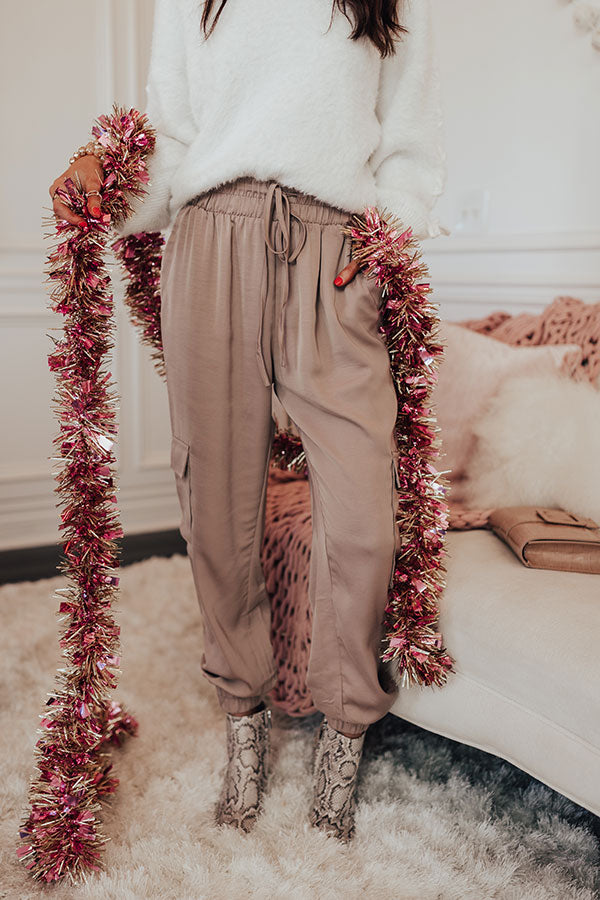 The Carrigan Joggers In Light Taupe