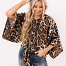 Dulce De Darling Leopard Tie Top Image - 1