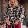 Dulce De Darling Leopard Tie Top Curves Image - 1