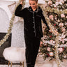 Lowkey Weekend Velvet Top in Black Image - 1