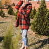Park City Snow Sherpa Coat in Red Image - 1