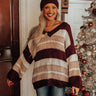 Weekends In Whistler Knit Sweater In Maroon Image - 1