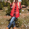 Big Bear Lake Quilted Vest in Wine Image - 1