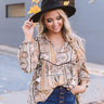 Show Tune Paisley Shift Top Image - 1