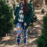 Wrapped In Cuddles Sherpa Sweater in Olive Image - 1