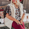 Supreme Snuggles Sherpa Vest in Champagne Curves Image - 1