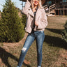 NYC Wardrobe Sherpa Jacket in Warm Taupe Image - 1