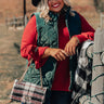 Big Bear Lake Quilted Vest in Hunter Green   Curves Image - 1