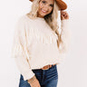 Gingerbread Latte Fringe Sweater In Ivory Image - 1