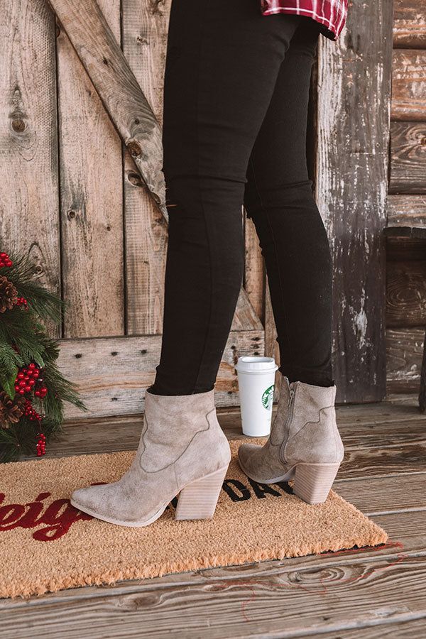 The Noah Faux Suede Bootie Image - 2