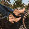 The O'Conner Faux Suede Bootie In Tan Image - 1