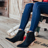 The O'Conner Faux Suede Bootie In Black Image - 1