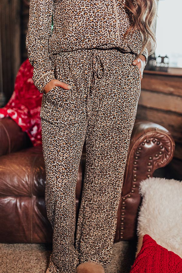 Drift To Sleep Leopard Pajama Pants Image - 2
