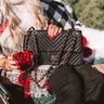 LA Lifestyle Faux Leather Crossbody In Black Image - 1