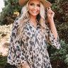 Proven Success Shift Top in Warm Taupe Image - 1