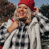 Cold Nights Fleece Lined Beanie In Red Image - 1