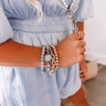 Top Tier Semi Precious Bracelet Set In Grey Image - 1