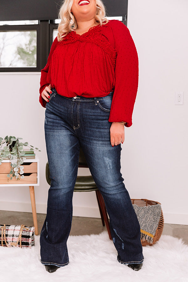 KanCan The Anderson High Waist Flare   Curves Image - 2