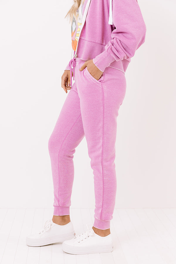 Cool Morning Joggers in Light Violet Image - 3